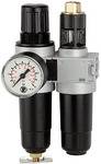 Riegler Wartungseinheit 2-tlg. »multifix-mini« mit Metallbehälter, BG 0, G 1/8, Eingangsdruck max. 12 bar, Regelbereich 0,5 - 10 bar<br>Zweiteilige