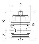 Riegler Kugelhahn 3/2-Wege »multifix«, abschließbar, mit Entlüftungsbohrung, BG 1, G 3/8, PE max. 16 bar, Med.-Umgebungstemp. max. 60 °C<br>Mit K