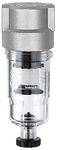 Riegler Filter »Standard-mini« mit Polycarbonatbehälter, 8 µm, BG 0, G 1/8, PE max. 16 bar, Mediums-Umgebungstemperatur max. 60 °C<br>Zentrifugal