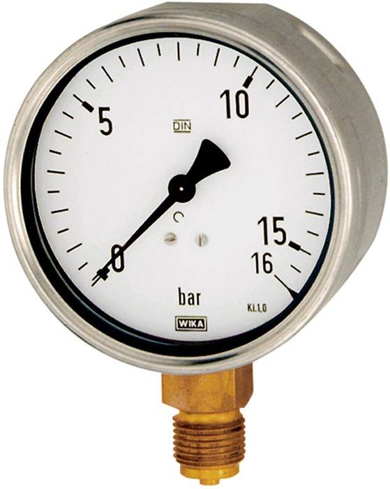 Manometer Robustausführung G 1/2 unten 0 - 25,0 bar D. 160