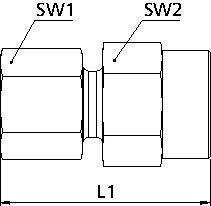 Manometer-Anschlussverschraubung G 1/4 i. Rohr-Außen-D.12 Stahl verz.