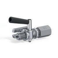 Manometer-Absperrhahn Zapfen - Spannmuffe ES 1.4571 G 1/2