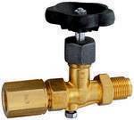 Manometer-Absperrventil Zapfen-Spannmuffe DIN16270 St brüniert G 1/2