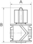 Riegler Schutzrohr zum Einschrauben, mit Feststellschraube, G 1/2, L1 = 63 mm, Betriebsdruck max. 6 bar, Kupferlegierung,<br>Für Bimetallthermometer
