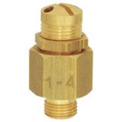 Mini-Abblasventil, Messing, G 1/4, Ansprechdruck 30,0 - 60,0 bar - 103914