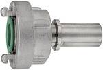 Riegler Storz-Kupplung, Schlauchstutzen, für Schaleneinband, drehbar, Alu, Storz-Größe 52-C, LW 38, PN max. 16 bar, Temp. -40°C bis 110°C<br>Qual