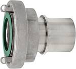 Riegler Storz-Kupplung, Schlauchstutzen, für Schaleneinband, drehbar, V4A, Storz-Größe 25-D, LW 19, PN max. 16 bar, Temp. -15°C bis 200°C<br>Qual