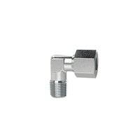 Riegler Winkel-Einschraubverschraubung, R 1/8 a., Rohr-Außen-Ø 8 mm, PN bar 100, SW1 14, SW2 12, Stahl verzinkt<br>Winkel-Einschraubverschraubung,