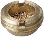 Riegler Sinterbronce-Schalldämpfer, flach, G 1/8 a., Betriebsdruck max. 10 bar, Betriebstemperatur -10 °C bis 250 °C<br>Zur Reduzierung von Abluftg