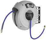 Riegler Schlauchaufroller für Druckluft/Wasser, PU-Schlauch ø 12x8, Betriebstemp. max. 40 °C, PN max. 15 bar, G 1/4, Schlauchlänge 12 m<br>Schlauc