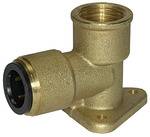 Riegler Wandwinkel aus Messing, Serie »speedfit«, 3/4 BSP, für Rohr Außen-ø 22 mm