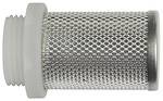 Riegler Saugkorb für Rückschlagventile, G 1 1/2, Filtergewebe Edelstahl 1.4301, Gewinde Kunststoff, Betriebstemperatur -20 °C bis 100 °C