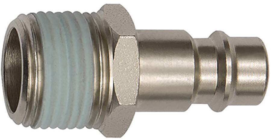 Nippel für Kupplungen 141548 SW 22 mm Typ Außengewinde Anschluss R 1/2`` AG max. Druck 35 bar Länge 43 mm