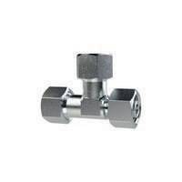 Einstellbare L-Anschlussverschraubung Rohr-Außen-D.14 Stahl verzinkt