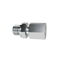 Riegler Gerade Einschraubverschraubung, M12x1,5 a., Rohr-Außen-Ø 8 mm, PN max. 315 bar, SW1 17, SW2 17, Stahl verzinkt, weichdichtend<br>Gerade Eins