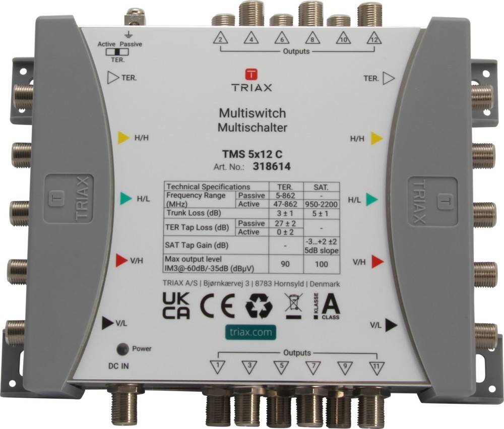 Triax Kaskaden-Multischalter TMS 5x12 C
