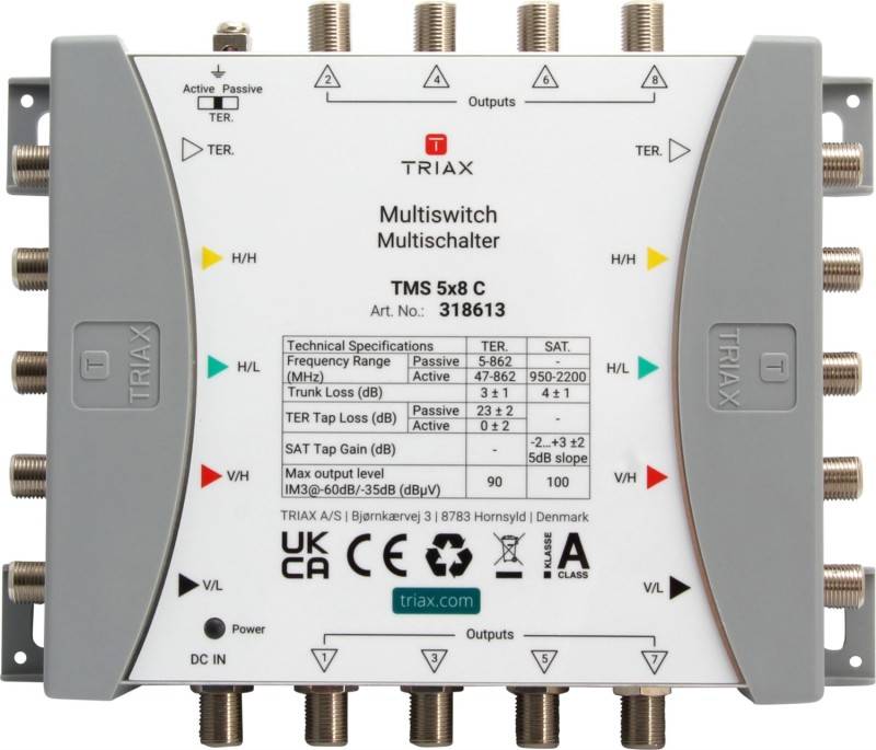 Triax Kaskaden-Multischalter TMS 5x8 C
