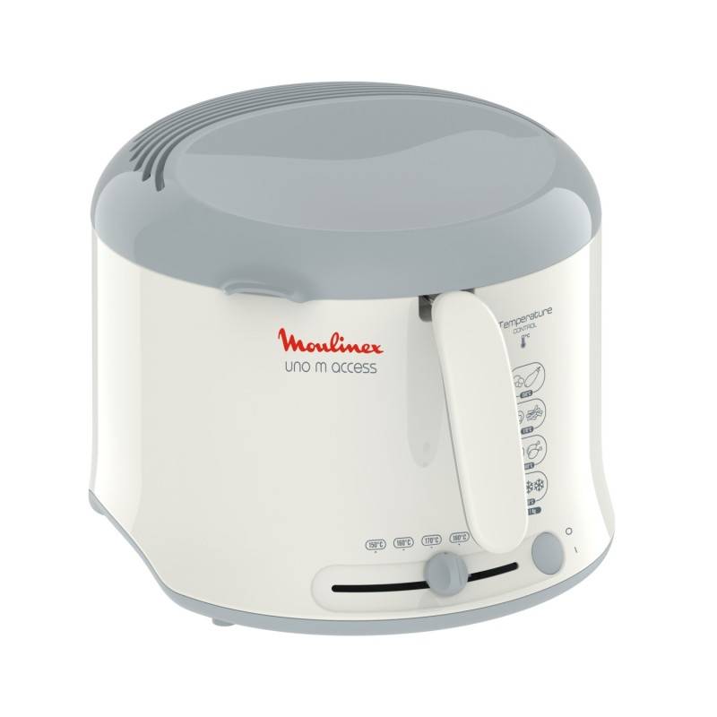 2 Stück Moulinex MOU Fritteuse AF 1211 ws/grau
