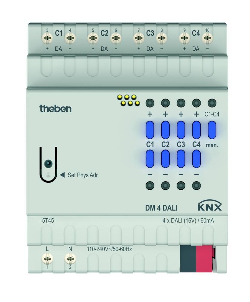 Theben DALI-Aktor DM 4 DALI KNX