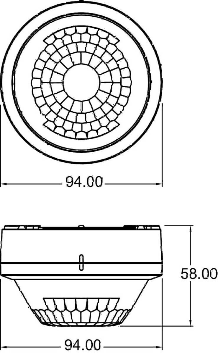 Theben Korridor-Präsenzmelder LUXA 103 S360-100-28
