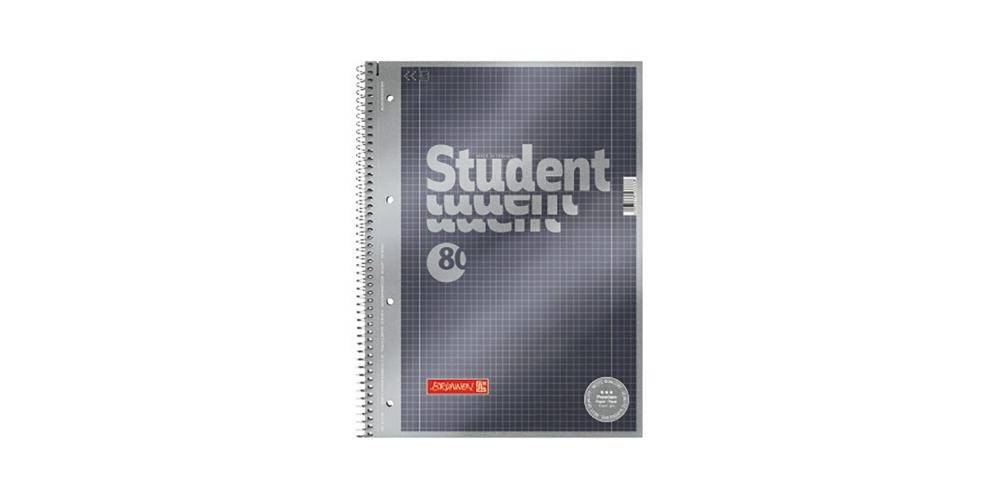 Brunnen Collegeblock Student Premium DIN A4 kariert mit Rand