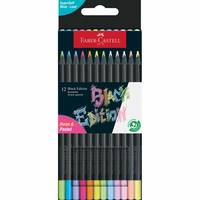 Black Edition Bunstift Neon + Pastell - 12er Kartonetui.
