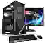Kiebel PC Set Gaming mit 23.8 Zoll TFT Viper V AMD Ryzen 5 5600G, 16GB DDR4, AMD Vega Grafik, 1TB SSD, WLAN, Win11
