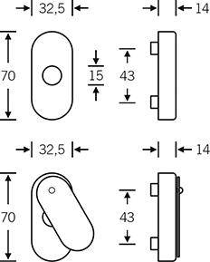 FT-Verdeckrosette,RH7, 0 17 1759,oval,F69 matt