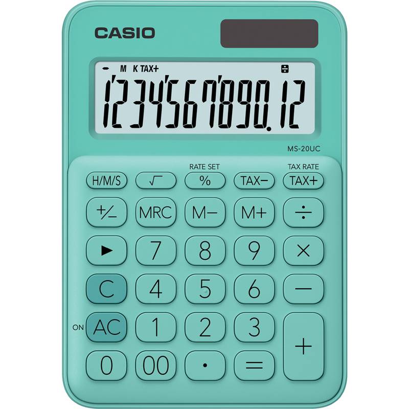 CASIO Tischrechner MS-20UC-GN, grün