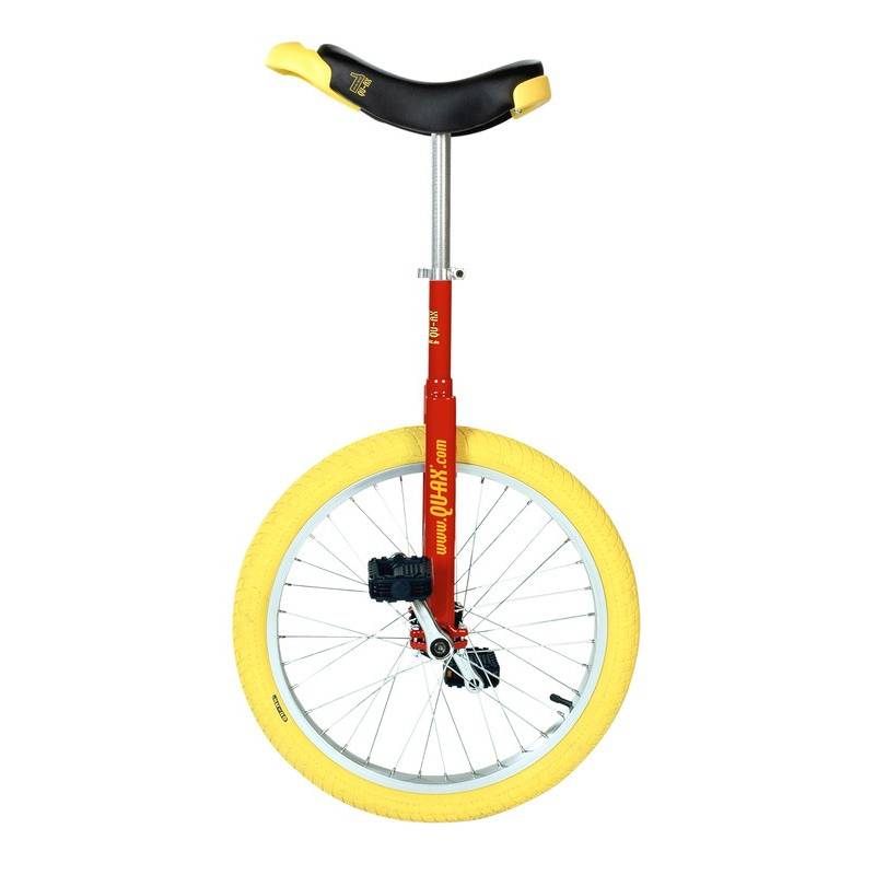 QU-AX 1101 Luxus 20" Einrad Alufelge, rot/gelb