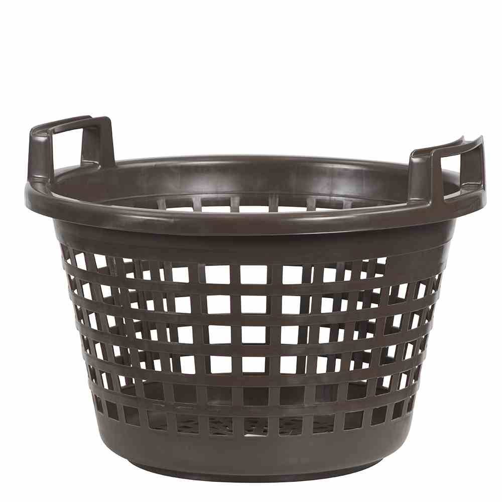 Lockweiler 496-28 Kunststoff Kartoffelkorb Tragkraft bis 28 kg schwere Qualität, braun