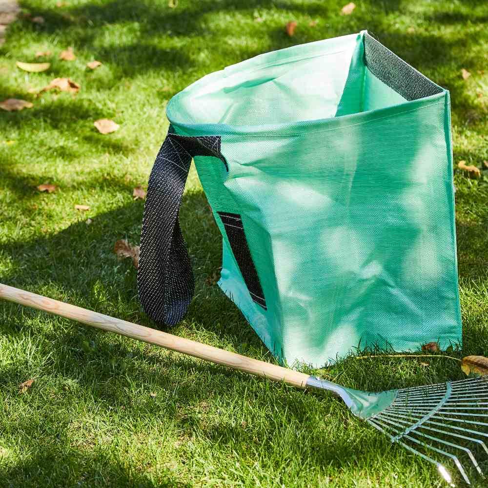 Siena Garden H22910 Laubsammelsack 200l 180g/m² PP, 59x59x56cm, grün