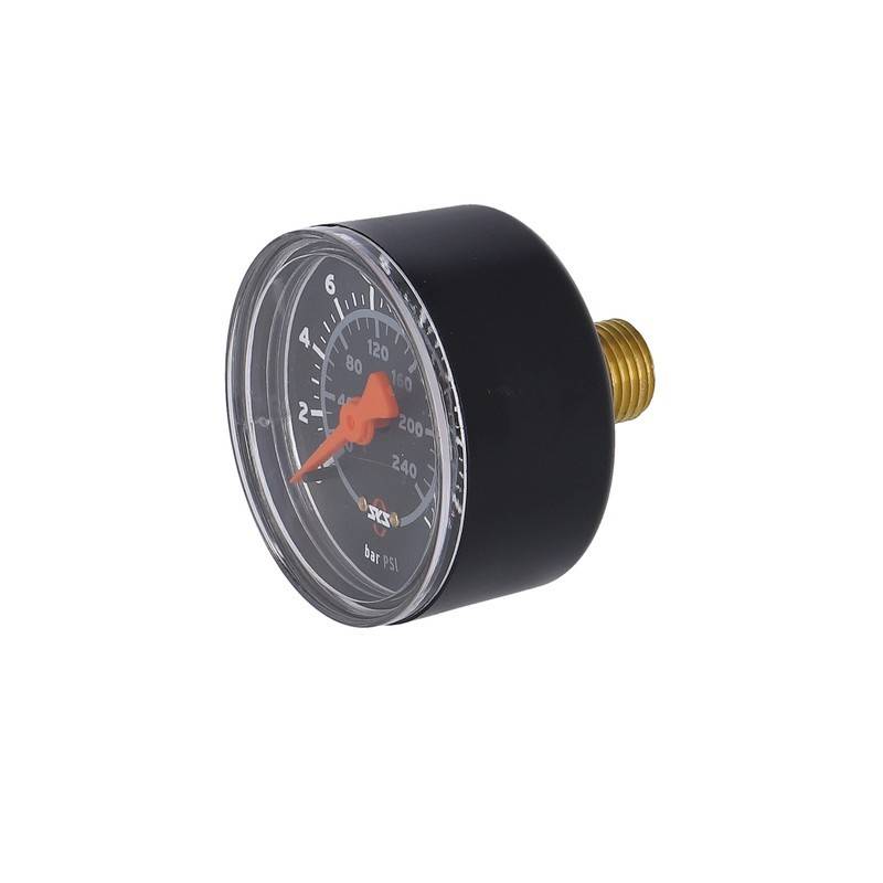 SKS Manometer für Rennkompressor, schwarz