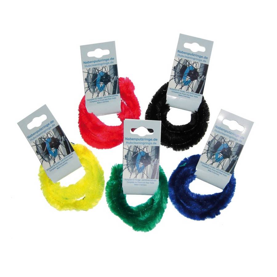 Perlon-Nabenputzringe weich (Farbe zufällig, 1 Paar)