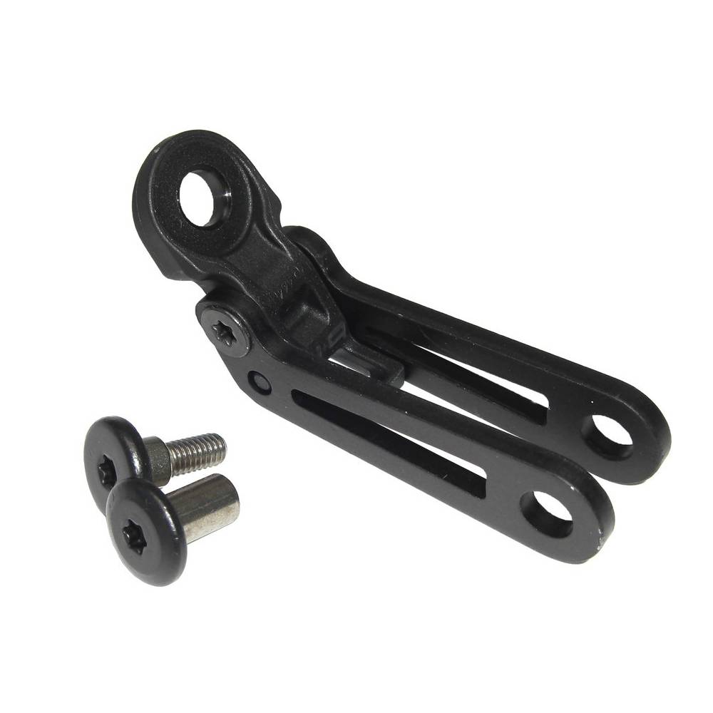 Busch & Müller 464HASPB Scheinwerfer-Halter Alu für Gabelmontage, schwarz
