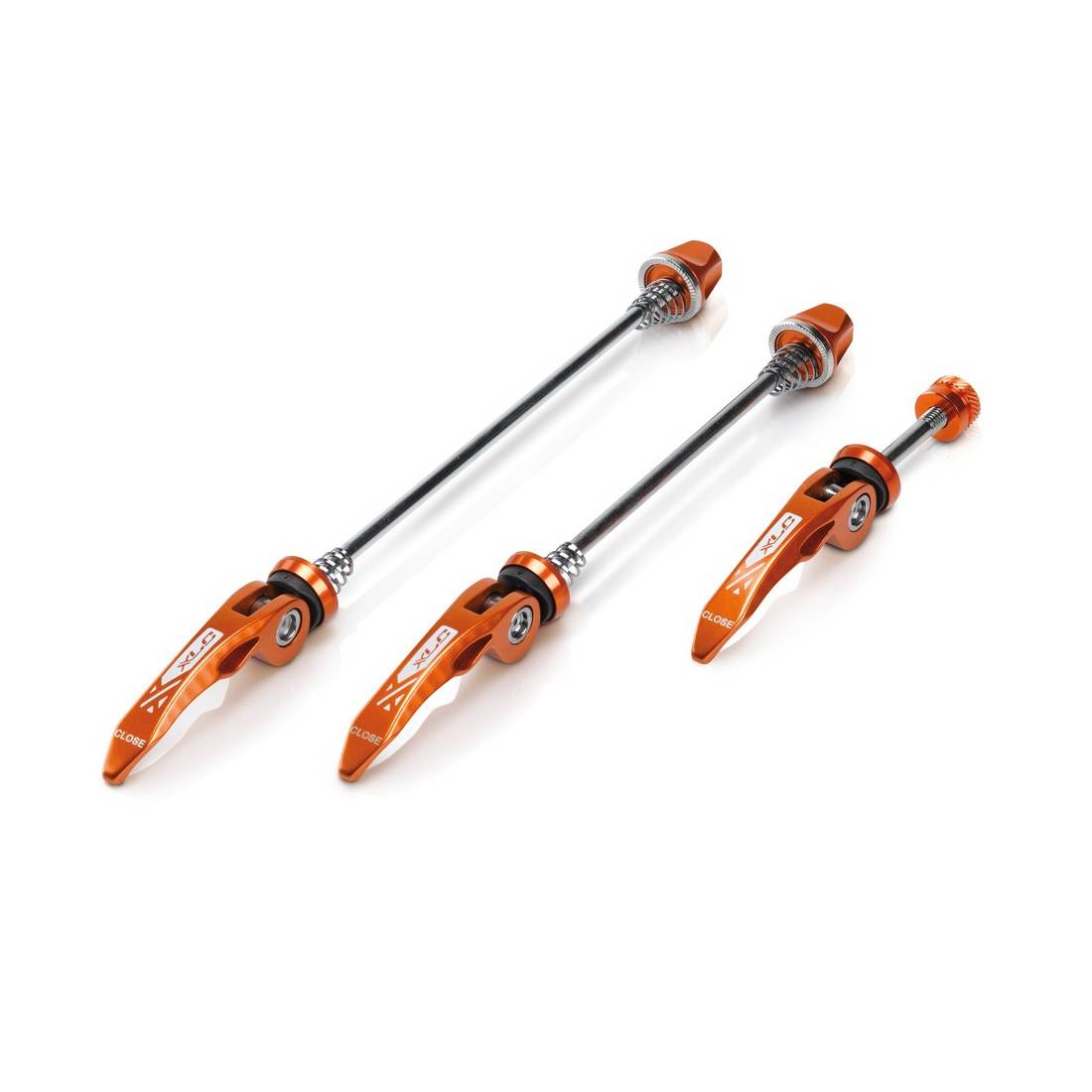 XLC QR-L05 Schnellspannset, orange, 3-teilig (1 Set)