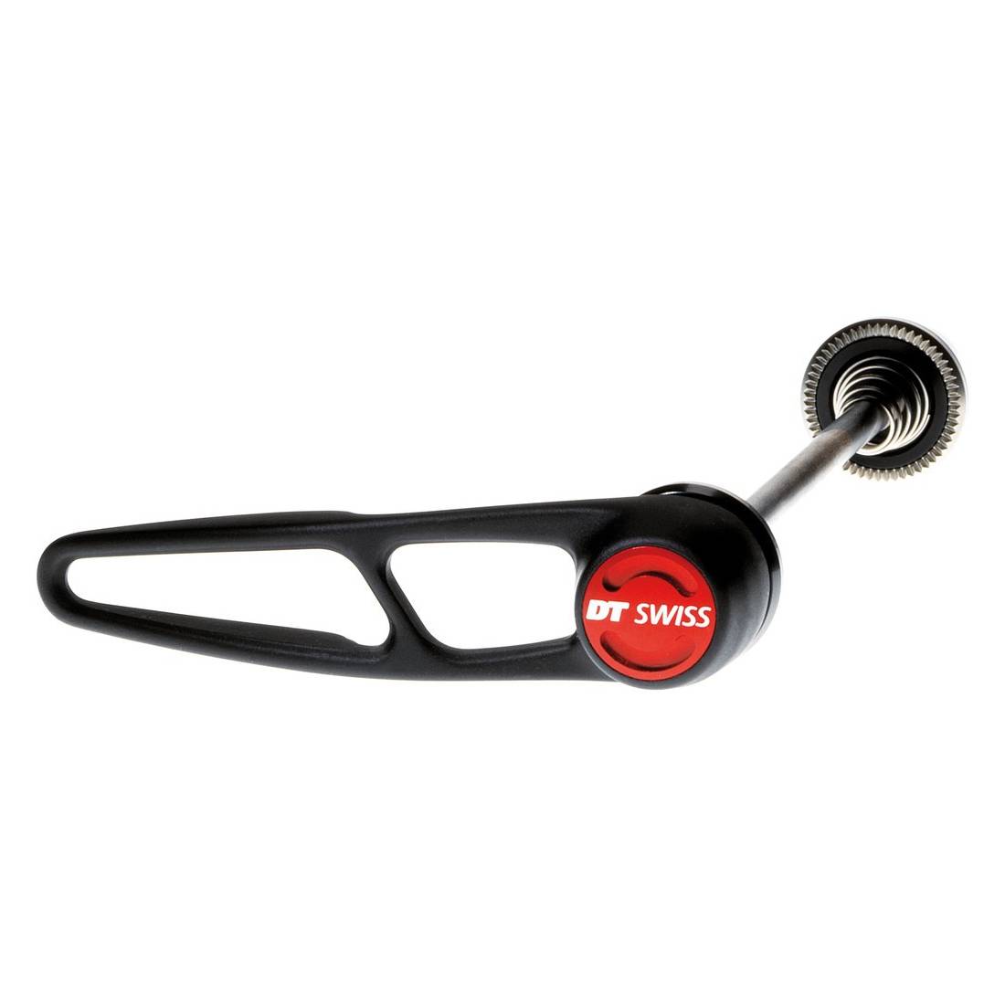 DT Swiss HWQASM00S2932S Vorderrad-Schnellspanner RWS MTB/Road, Stahl, 5/100 mm, Alu Hebel, schwarz/rot