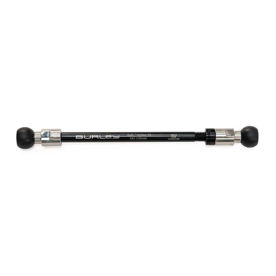 Burley Steckachse Ballz 12x1,75 142-148mm, schwarz/silber