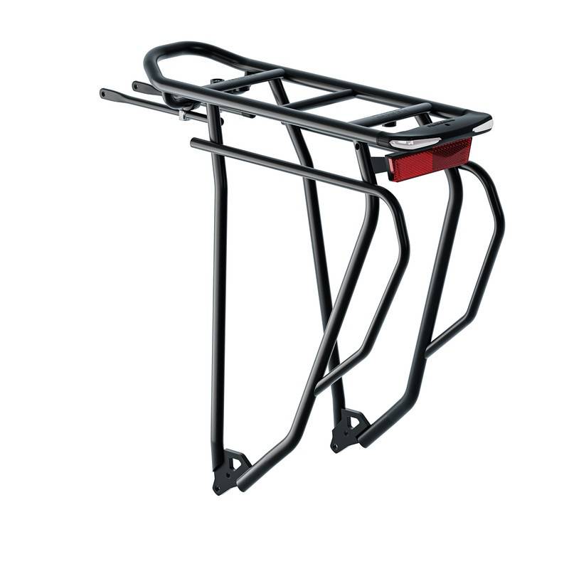 Racktime 28/29" System-Gepäckträger "Gleamit 2.0 Tour", Alu, ca.824 g, ohne Standlicht, schwarz