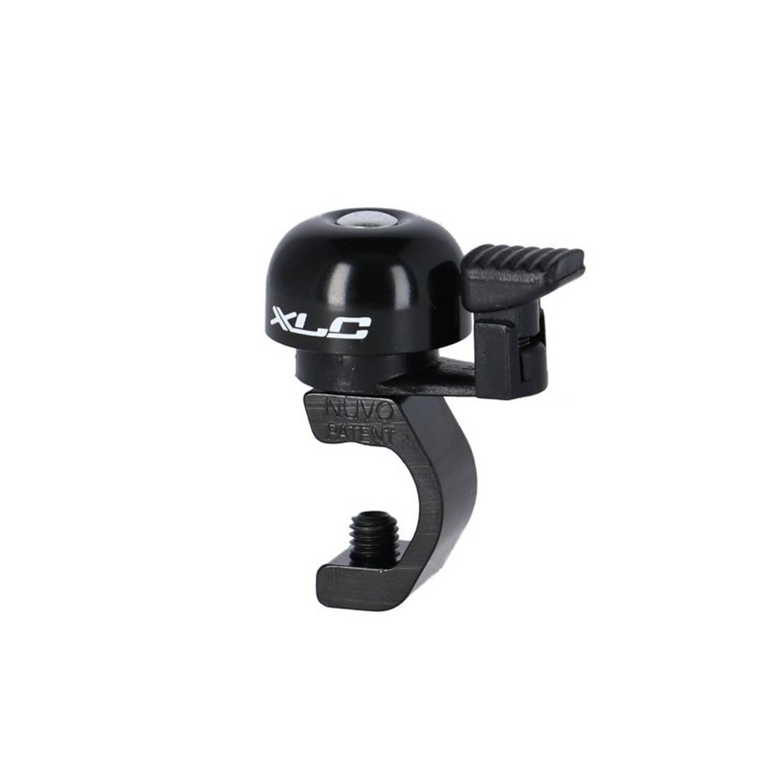 XLC Fahrradglocke für Bremshebelmontage, Alu, inkl. Schelle, schwarz