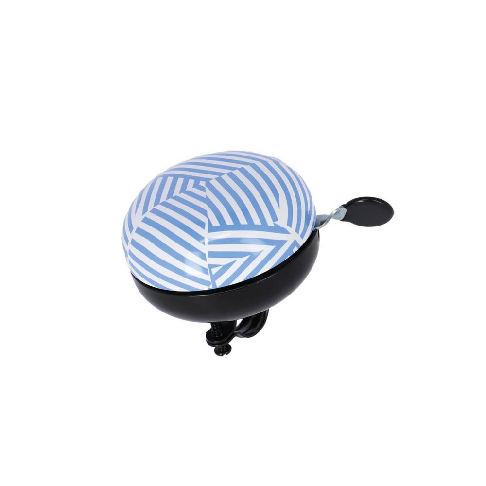 XLC DD-M09 Mingun Fahrradglocke Stripes, Ø 83 mm, blau/weiß