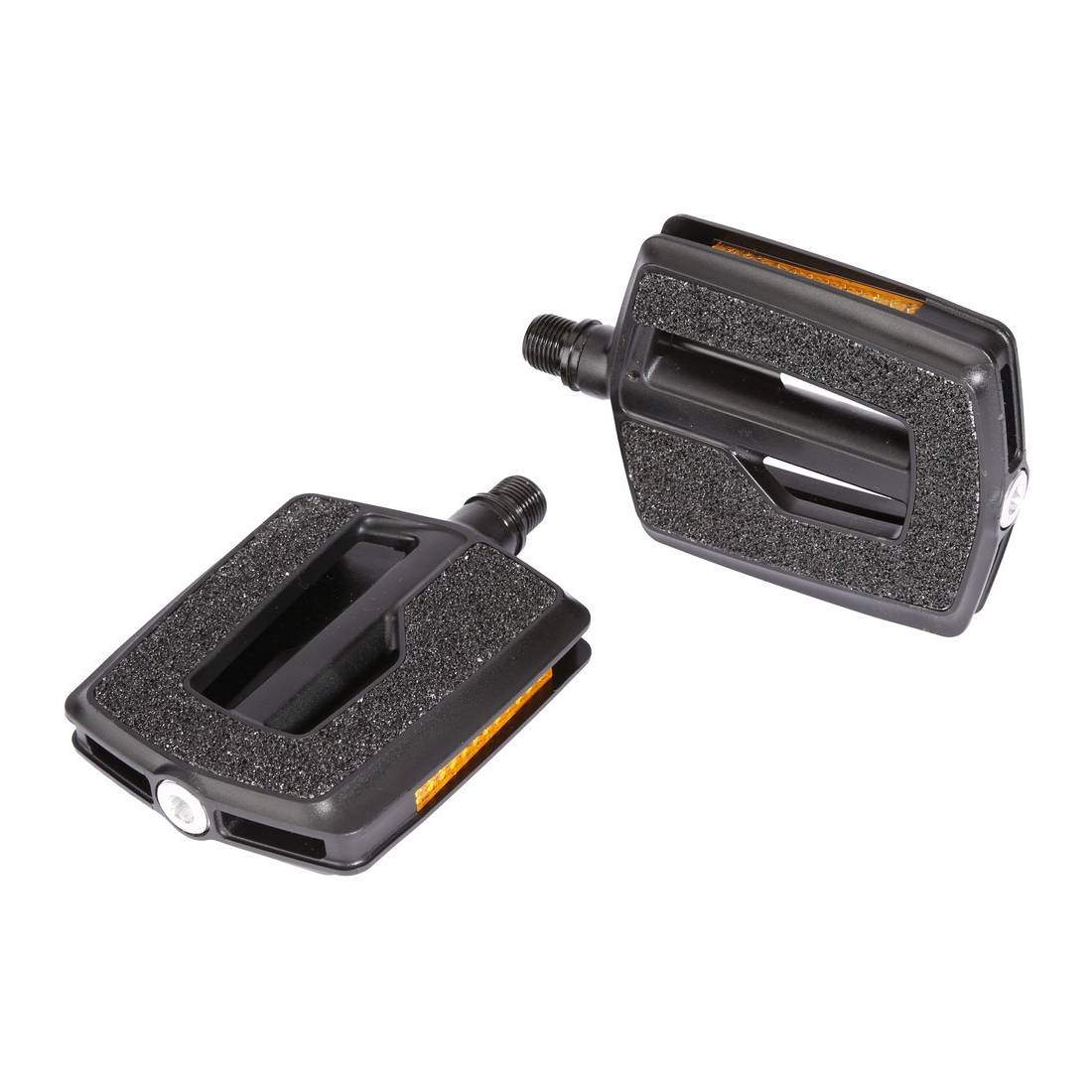 ergotec 86055001 Kunststoffpedal 831, 9/16", mit Reflektoren, schwarz (1 Paar)