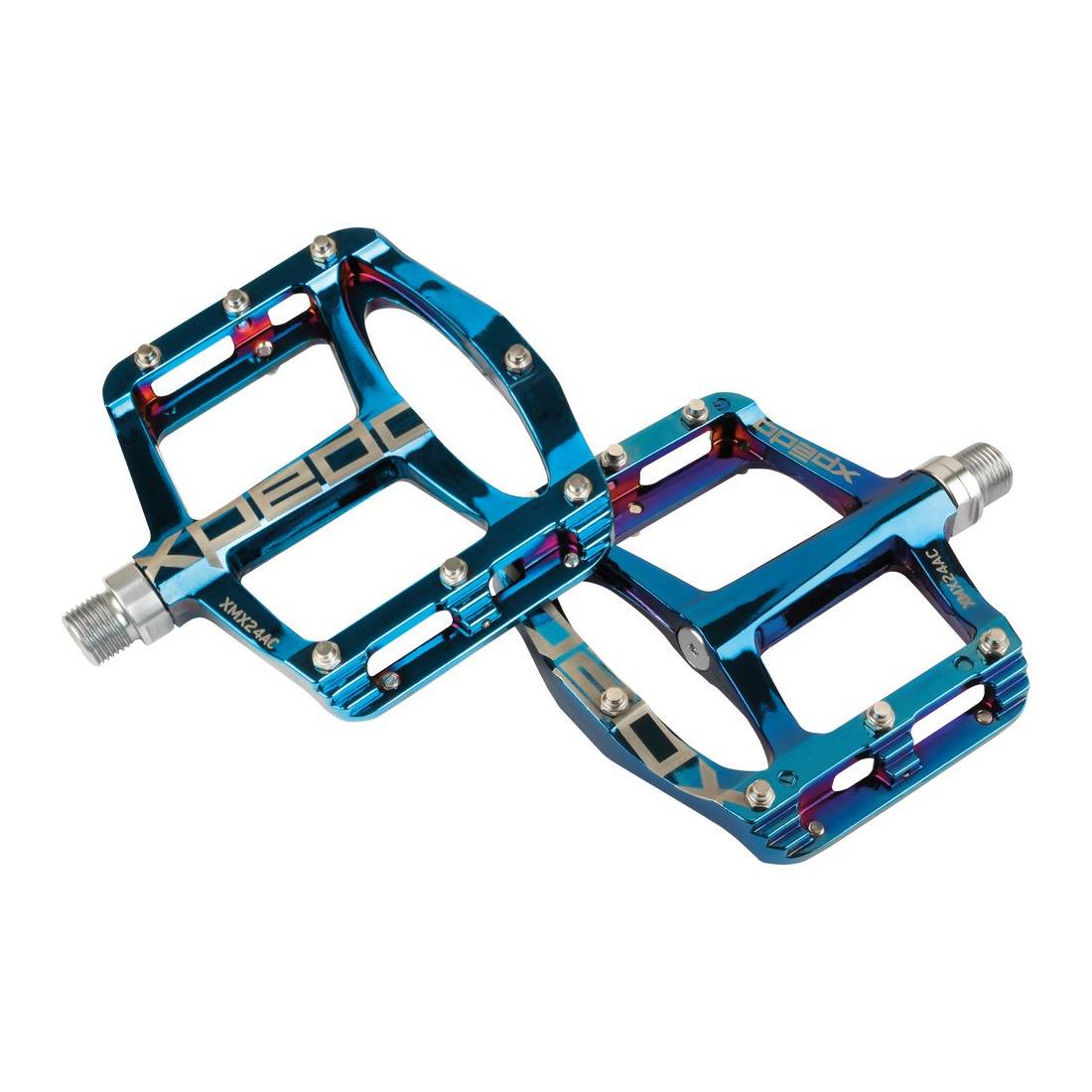 XPEDO XMX24AC SPRY+ Pedal, 9/16" blueray, blau (1 Paar)