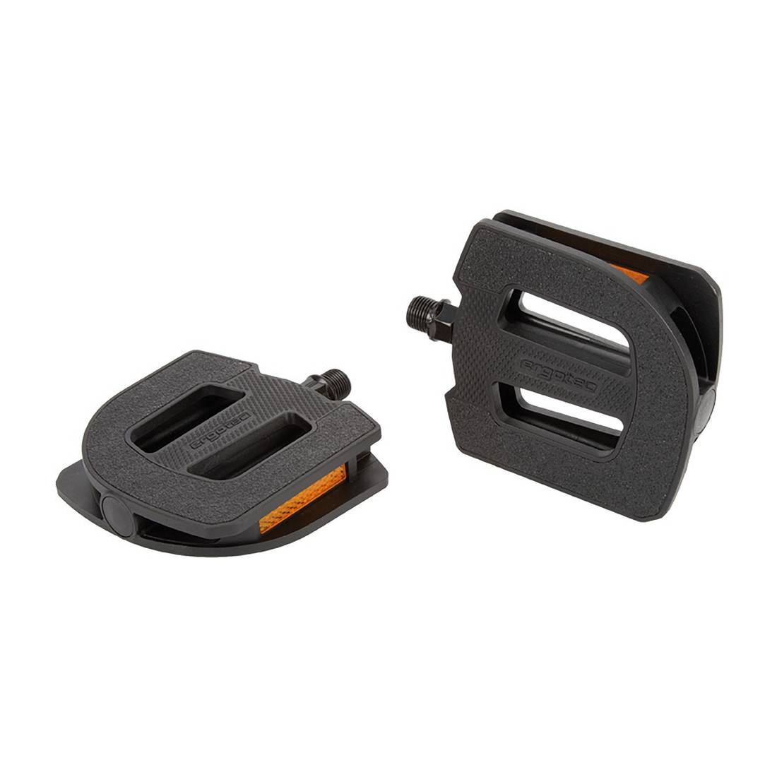 ergotec Kunststoffpedal EP-S, 9/16", mit Reflektoren, schwarz (1 Paar)