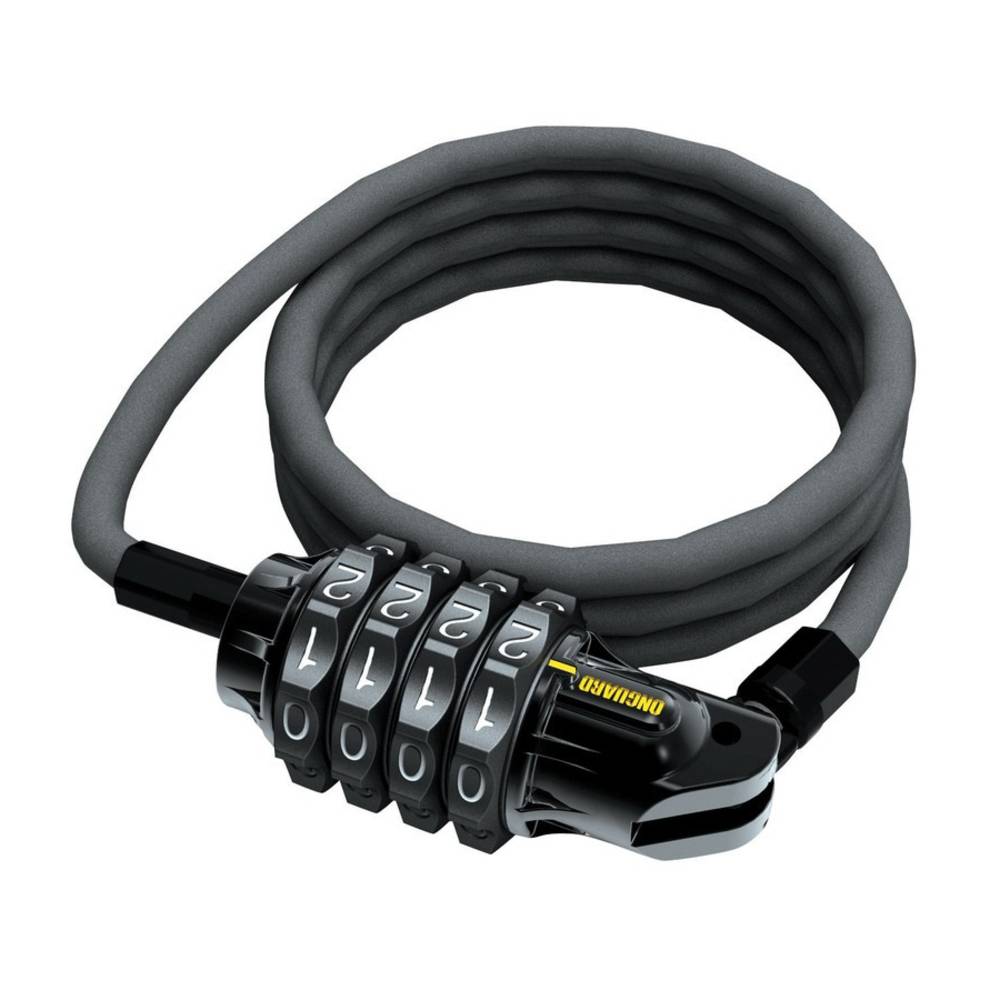 OnGuard 8062 Zahlen-Kabelschloss Terrier Combo 210cm, Ø 6mm, schwarz/gelb