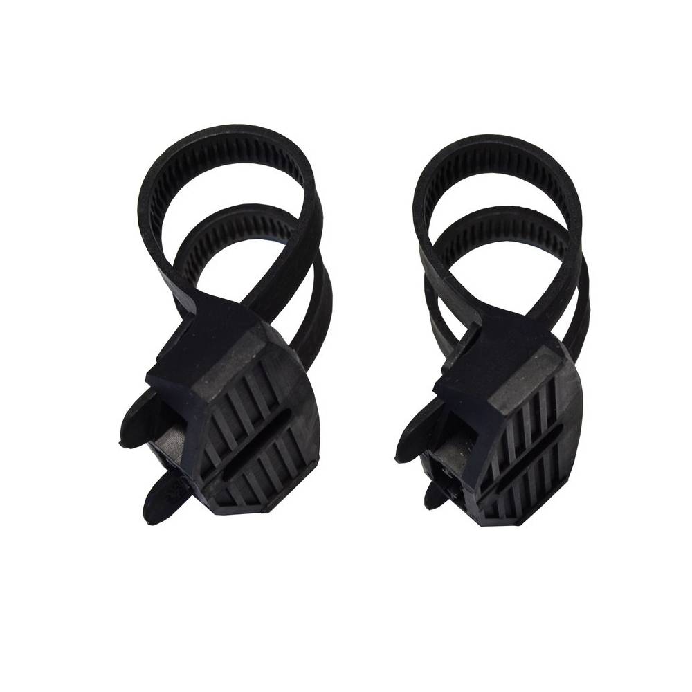 AXA 55500395SC Montageset Universal für Rahmenschlosser Felxbefestigung, schwarz (1 Set)