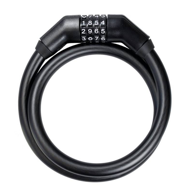 Trelock Ketten-Zahlenschloss 110cm,Ø 6mm BC 360/110/6, schwarz,ohne Halter, schwarz (1 Stück)