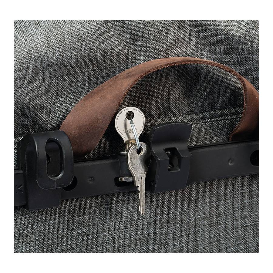 Racktime Secureit Sidebag Schloss, silber, 4-teilig (1 Set)