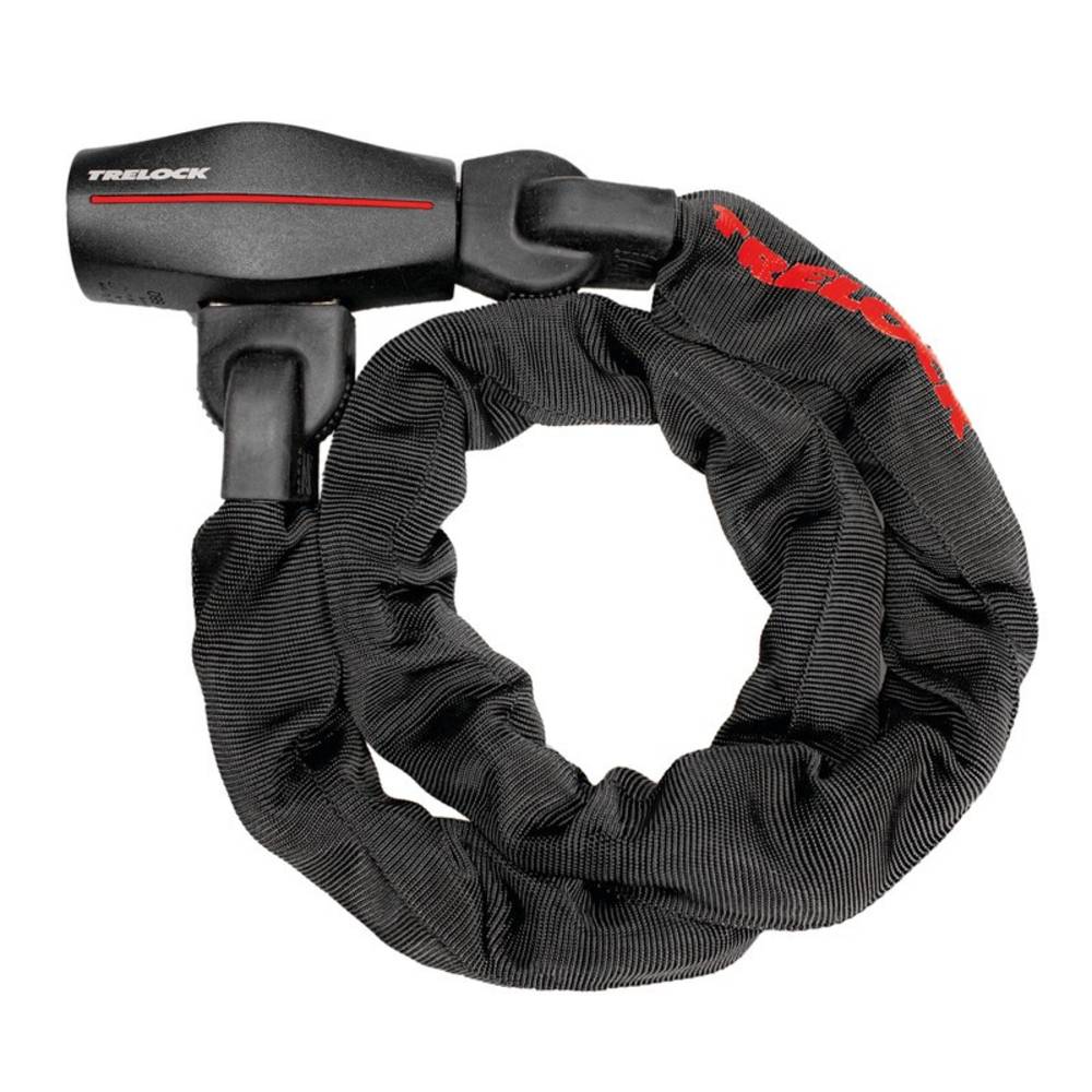 Trelock Kettenschloss 110cm, Ø 9,5mm BC 680/110/9,5, schwarz, ohne Halter, schwarz