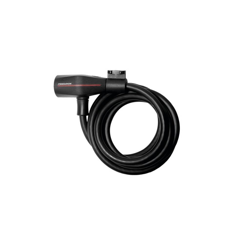Trelock Spiralkabelschloss 180cm Ø 8 mm SK 108/180, mit Halter ZK 108, schwarz